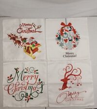 4pcs christmas throw for sale  Shipping to Ireland