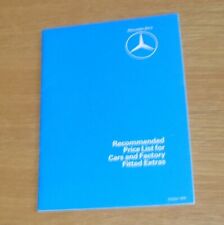 Mercedes price guide for sale  FAREHAM