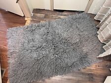 Flokati rug grey for sale  Carthage