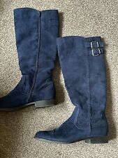 navy blue boots knee for sale  FORRES