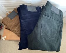 3 PAIRS MARKS & SPENCER MENS NEEDLECORD TROUSERS WAIST 30" EXCELLENT CONDITION for sale  BRIGHTON