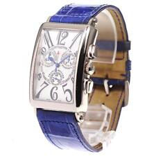 FRANCK MULLER 1000CCQZ Long Island K18WG cronógrafo quartzo masculino #C023 comprar usado  Enviando para Brazil