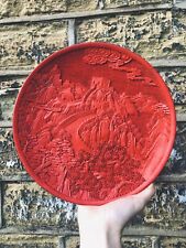 Chinese cinnabar carved for sale  HUDDERSFIELD