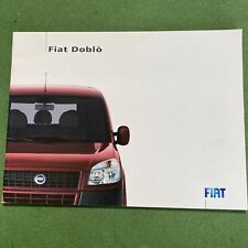 Usado, Folleto de ventas en el mercado del Reino Unido Fiat Doblo Estate mayo 2006 familia dinámica activa segunda mano  Embacar hacia Argentina
