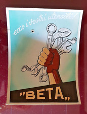 Cartoncino pubblicitario beta usato  L Aquila