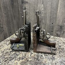 Bookends revolver western for sale  Niles