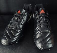 Adidas black leather for sale  LONDON