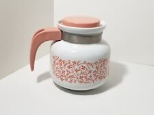 Bule de café Mid Century Porcelana Pozzani garrafa flores coral 4 xícaras, usado comprar usado  Enviando para Brazil