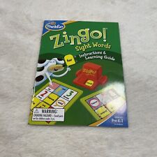 Zingo Sight Words Game Replacement Part Instruction Booklet Only ThinkFun 2012, used for sale  Shipping to South Africa