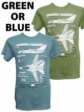 Panavia Tornado della RAF JET Modern Warfare Verde Blu t shirt con design BLUEPRINT. usato  Spedire a Italy