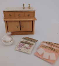 miniature Doll House Furniture Porcelain Bathroom Sink, basin for sale  Shipping to South Africa