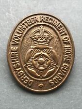 Derbyshire volunteer regiment for sale  LEAMINGTON SPA