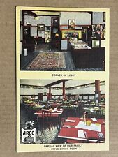 Used, Postcard Salem Oregon Hotel Argo Lobby Dining Room Vintage Roadside PC for sale  Shipping to South Africa