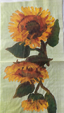 Servietten gemalte sonnenblume gebraucht kaufen  Furth