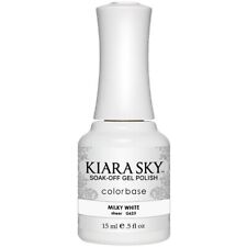 Used, Kiara Sky Soak-off UV Gel Polish G623 Milky White 0.5oz for sale  Shipping to South Africa
