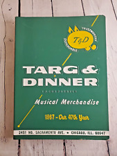 Catálogo al por mayor de mercancía musical vintage de targ & cena 1967 segunda mano  Embacar hacia Argentina