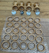 Wooden curtain rings for sale  BEDFORD