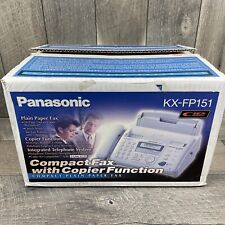 Fax compacto de papel liso Panasonic KX-FP151 con funciones de copiadora caja abierta, usado segunda mano  Embacar hacia Argentina