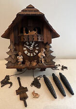Vintage West Germany CUCKOO CLOCK Untested  For Parts Or Repair W 3 Weights for sale  Shipping to South Africa