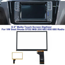 Digitalizador de tela sensível ao toque fosco 6,5" para rádio de carro VW Skoda MIB STD2 600 680 200 comprar usado  Enviando para Brazil