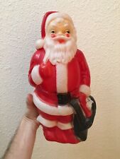 Used, Vintage Empire 1960s Blow Mold Santa Claus Christmas Light Up Figure 13"  for sale  Sequim