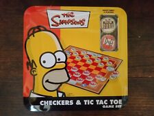 The Simpsons Checkers & Tic Tac Toe Game Set 2007 Collector Tin Completo  comprar usado  Enviando para Brazil