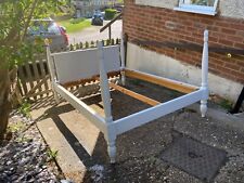 king white wooden bed for sale  HIGH WYCOMBE