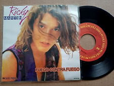 Ricky Martin-Fuego Contra Fuego -7" México Single -Rara portada Promo-COLOMBIA segunda mano  Embacar hacia Argentina