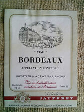 Etichetta vino bordeaux usato  Italia