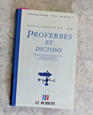 Dictionnaire proverbes dictons d'occasion  Senlis