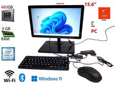 PC All in One 15.6" 8GB SSD 480 WIFI I5 Dual Core NO TOUCH Desktop Computer for sale  Shipping to South Africa