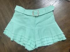 Shorts Alexis Jaymes de linho com cinto em camadas turquesa tamanho XS varejo $395 moda, usado comprar usado  Enviando para Brazil