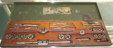 VINTAGE  Greenfield TAP AND DIE SET WITH WOOD BOX-MADE IN USA SET for sale  Shipping to South Africa