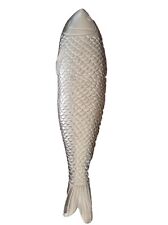 Usado, Decoración colgante de pared de aluminio fundido para peces carpa plata decoración chippy 24" playa segunda mano  Embacar hacia Argentina