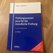 Prüfungswissen jura mündlich gebraucht kaufen  Groß-Umstadt