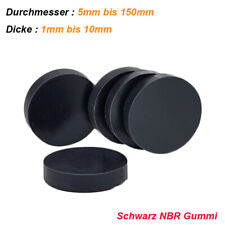 Usado, NBR Gummi Scheiben Schwarz Solide Runde Platte Dämpfende Dichtung 5mm bis 150mm comprar usado  Enviando para Brazil