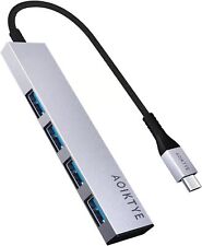 Hub USB 3.0 ultrafino tipo C 4 portas para laptop, MacBook Air/Pro, Mac Mini, iPad, usado comprar usado  Enviando para Brazil
