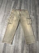 Pantalones Union Bay para hombre 38x30 peso pesado calce holgado descolorido Y2K grunge de carga pierna ancha segunda mano  Embacar hacia Mexico