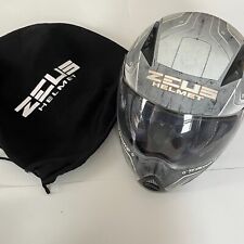 Usado, Zeus Capacete YF Design Preto Cinza Bolsa Viseira Facial Completa XL ATV Motocicleta PONTO EXCELENTE ESTADO USADO comprar usado  Enviando para Brazil