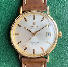 Vintage Omega Seamaster DeVille 14K Moldura de Ouro Maciço Relógio de Pulso Automático - EX comprar usado  Enviando para Brazil