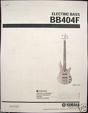 Manual de servicio para bajo sin trastes Yamaha BB404F y folleto lista de piezas segunda mano  Embacar hacia Argentina