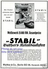 Walther metallbaukasten stabil gebraucht kaufen  Waldburg
