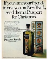 1969 Calvert PASSPORT SCOTCH Whisky Vintage Impressão Anúncio  comprar usado  Enviando para Brazil