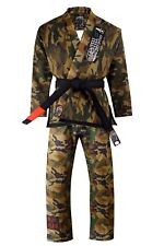 Camouflage printed 100% cotton Brazilian jiu jitsu Kimono BJJ GI A0 SIze, used for sale  Shipping to South Africa