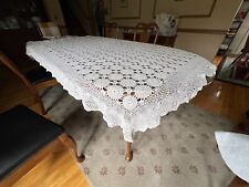 White crochet tablecloth for sale  Rochester