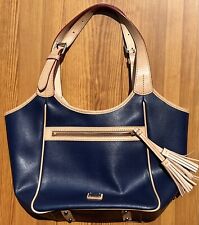 Used, DOONEY & BOURKE Navy Blue Large Tote Shoulder Handbag w/ Original Drawstring Bag for sale  Shipping to South Africa