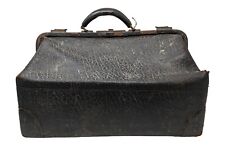 Bolsa de couro vintage antiga com selo médico Gladstone estojo valise bagagem comprar usado  Enviando para Brazil
