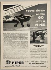 1954 PIPER TRI-PACER "PIPER CUSTOM TRI-PACER"..1-PAGE ORIGINAL  SALES AD (514GG)