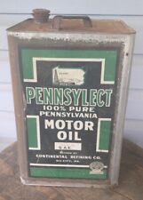 Used, Antique 5 Gallon Pennsylect Motor Oil Can Oil City Pa for sale  Shipping to South Africa