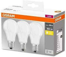 OSRAM Classic 8.5W Frosted LED Bulb E27 - Warm White, Set of 3 for sale  Shipping to South Africa